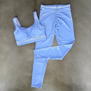 ALO Yoga Blue Activewear Set Size  M